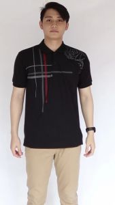 Kaospolos - Kaos kerah pria distro motif batik lengan pendek | kaos polo shirt pria size L XL