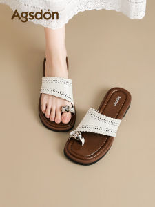 Agsdon | Flip Flop Sandals for Women Low Heel
