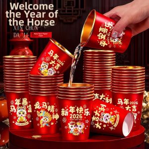 Disposable Thickened Festival Gold Foil Paper Cups