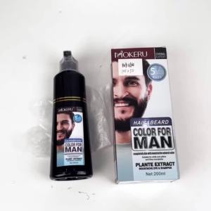 Natural Long Lasting Permanent Beard Dye Shampoo For Men Fast Coloring Cover White Grey Beard Hair Man Black Beard Dye Cream