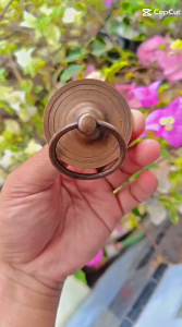 Knop Laci Kuningan Antik Diameter 5 cm Motif Gebyok 04