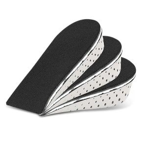 1Pair Memory Foam Half Insole Shoe Insoles Invisible Height Increase Insoles Heel Lift Shoes Pad Taller Height Increase