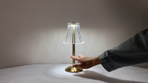 KUCHVZ Portable Crystal LED Table Lamp 3-Levels Brightness Desk Lamp 3 Color Touch Control Rechargeable Lamp Night Light Bedside Lamp Dining Room Lamp