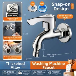 TAOSHI | 304 Stainless Steel Fast Opening Wall Mounted Home Water Faucet