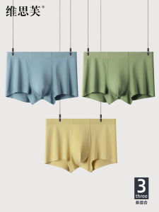 Quần Lót Nam Bằng Vải Modal Lụa Tơ Tằm Không Đường May Thoáng Khí Cạp Vừa Cỡ Lớn Quần Đùi Quần Ngắn Thoải Mái Mùa Hè