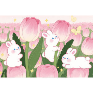 Fresh Flower Ins Style Absorbent Quick-Drying Cuttable Door Mat