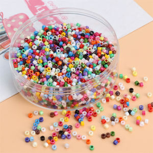 Imitation Jade Glass Rice Beads Bracelet DIY Handmade Weaving Accessories Creamy Milk Color Glass Loose Beads Fashion Jewelry