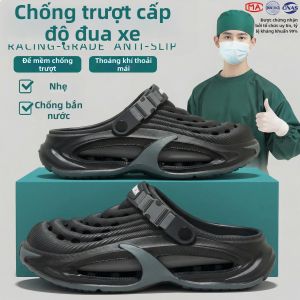 DAHONGNIANDAI | Dép Nam Chống Trượt Ngoài Trời Có Hỗ Trợ Vòm Chân Thiết Kế Thoáng Khí Đế Dày Nhẹ Nhàng Cho Bác Sĩ Và Sử Dụng Hàng Ngày