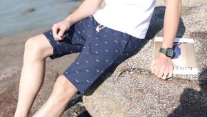 Lelaki Kasual Sukan Drawstring Seluar Pendek Musim Panas Seluar Pendek Lelaki