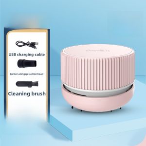 Portable Desktop Vacuum Cleaner Mini Office USB Charging Smart Cleaning Tool for Pencil Shavings Eraser Dust Collector