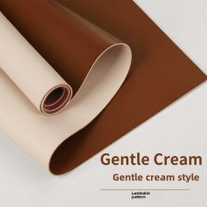 Oil-Resistant Waterproof Brown Dining Table Mat Double-Sided Luxury Sensation Protective Pad for Home Tablecloth Art