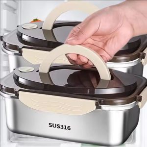 1700/2100ML Stainlesss Steel Sealed Lunch Box With Handle Bento Box Portable Picnic Food Storage Container Kitchen Refrigerator Food Box