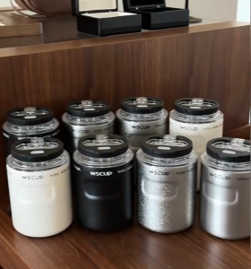 LIMITED EDITION OPPO 316 Stainless Steel Fashion Thermos Coffee Cup 260ml [White Colour]