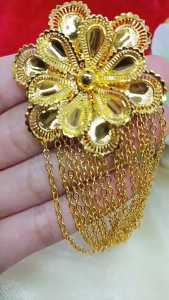Grosir Bros Pin Pita Rumbai Lapis Emas 24k Bros Kebaya Dubai India Mewah Bros Pesta Berkualitas Tinggi Fashion Aksesoris