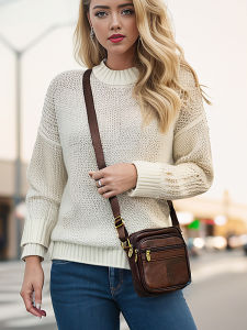 Túi Đeo Chéo Da Thật Cổ Điển Cho Nữ Túi Đựng Điện Thoại Di Động Túi Nhỏ Đa Năng Túi Đeo Chéo Da Bò Thật Giá Đặc Biệt