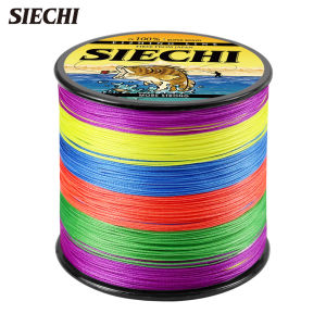 SIECHI X4 Strong 300M 500M 1000M 4 Strand Weaves PE Braided Fishing Line Multifilament Braid Wire 12LB 20LB 30LB 43LB 65LB 83LB