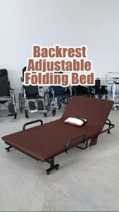 [Free Pillow & Cover] Foldable Hospital Side Bed | Hospital Companion Bed | Portable Folding Bed | Katil Lipat
