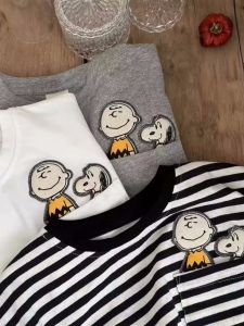 Pure Cotton Short Sleeve T-Shirt for Boys And Girls Baby Summer Clothes Cartoon Japanese Style Trendy Body Shirt round Neck