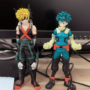 Bandai | Bandai 17cm My Hero Academia Action Figure - High Detail Collectible Statue of Deku & Bakugo for Anime Fans Desktop Decoration