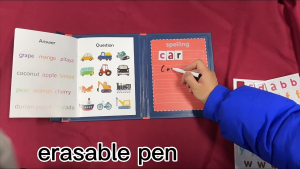 Magnetic Words Spelling Game Montessori English Learning Puzzle Alphabet  Letters Cognitive Book Gift Toy Kids Educational toys