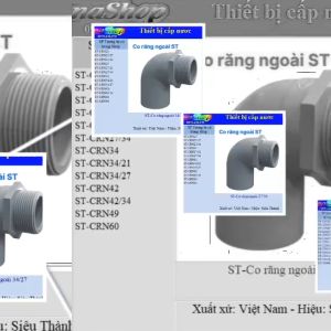 NaShop - 10 Co răng ngoài 49 ST ST-CRN49 nhựa Siêu Thành thiết bị nước (TBN-STC)