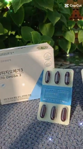RTG OMEGA 3 CAO CẤP KJM ALOE –HỖ TRỢ TIM MẠCH NÃO BỘ GIẢM MỠ MÁU SÁNG MẮT – 1 VIÊN/NGÀY – 60 VIÊN*HỘP
