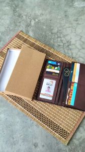 KASHVAU Genuine Leather Mens Long Wallet Premium Bifold Wallet with Gift Box Multi Card Holder FA30