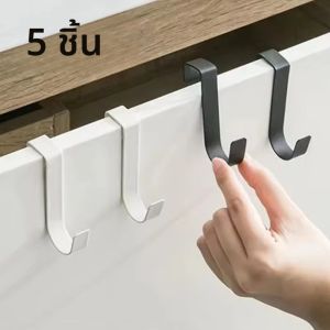 ตะขออเนกประสงค์ตู้ครัวประตูด้านหลังตะขอแขวนเสื้อผ้าหมวกผ้าเช็ดตัวแขวน Hook อุปกรณ์ห้องน้ํา