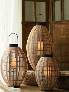 Đèn Lồng Đan Mây Nghệ Thuật Phong Cách Địa Trung Hải
