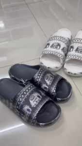 J รองเท้าหัวโต รองเท้าแตะAPPLE รุ่น BG3655-CHANG รองเท้านุ่มใส่สบายเท้า Size 36-45 สี ขาวเทา ดำ ใส่ได้ทั้งชายหญิง