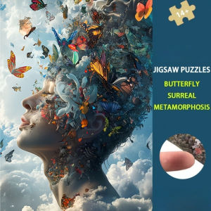 500/1000/1200/2000PCS Jigsaw Puzzle Surreal Butterfly Metamorphosis Art For Adults Great Weekend Relaxation And Family Fun