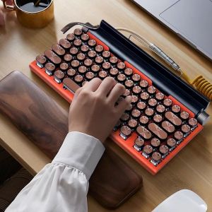 Colorful | Typewriter Mechanical Keyboard RGB Blue Switch Bluetooth Dual-Mode Customizable Hot-Swappable Custom Office Paragraph Switch