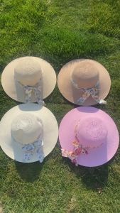 Beach Straw Hat Lafite Summer Bucket Hat Mother UV Protection Female Travel Sunshade