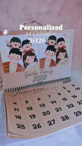 Personalized A4 2026 CALENDAR 13 PAGES IN TOTAL CUSTOMIZABLE 2026 CALENDAR FAMILY CALENDAR 2026