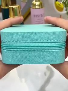 1pcs，Jewelry storage box high-end earrings rings necklaces earrings handmade jewelry storage box portable mini jewelry box