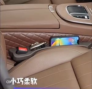 2pcs  Car Seat Gap Filler Side Seam Plug Strip Leak-proof Filling Strip Interior Organizer Rubber