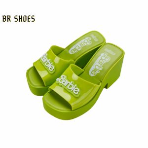 Melissa Official Store Women Shoes Melissa Posh Womens Heels Women platform high heel slippers women Slide Slide for women