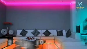 Paket Lampu LED Strip 5050 3528 2835 RGB 5M 10M IP44 IP33 RGB Remote Adaptor Kamar Dekor Dekorasi