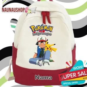 tas ransel anak SEKOLAH (FREE NAMA) motif POKEMON