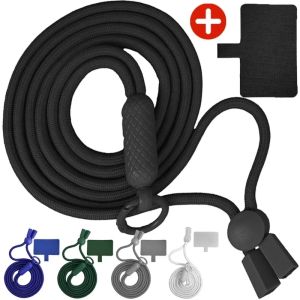 Universal Adjustable Cross-body Lanyard Anti-lost Phone Case Rotatable Detachable Climbing Neck Strap Cord Clasp Safety Rope