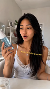 Dr.Althea Aqua Marine Jelly Mist Jelly-to-Water Hydrating Facial Spray Refreshing Moisturizing Serum Mist for Dry Skin Portable Long Lasting Hydration Face Care Spray