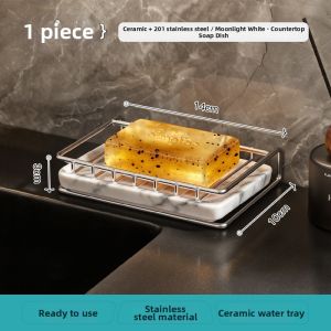 TIANDIYU | Bathroom Draining Stainless Steel Soap Dish