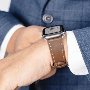 Dây Đồng Hồ Apple Watch Series 1-2-3-4-5-6-7/SE SwitchEasy Bản 42/44/45/49mm Chất Liệu Da Thật Cao Cấp