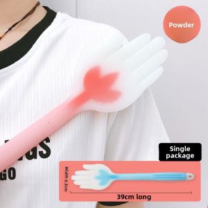 Large Size Silicone Massage Stick Back Thumping Beauty Salon Use Palm Meridian Slap Beating Board Soft Rubber Extended Length