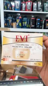 KEM DƯỠNG TRẮNG - PHỤC HỒI DA  - CHỐNG NẮNG EVI  (15G)
