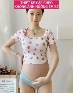 Quần lót bầu và sau sinh  size lớn cạp chéo siêu mát  - Quần lót bầu chất su đúc thông hơi kháng khuẩn siêu thoán 9090