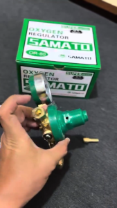 Samato Regulator Oksigen QR-80 OR-80 Hijau untuk Las Karbit & Pemotongan Pelat Oksigen Asetilen Cutting