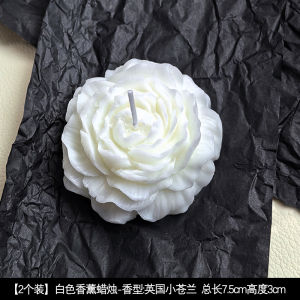 LIVETAI โคมเทียนหอมดอกไม้พื้นผิวหมอกหรูหราสำหรับตกแต่งบ้าน เครื่องประดับตกแต่งโต๊ะ กลิ่นดอกกุหลาบ วัสดุเซรามิก