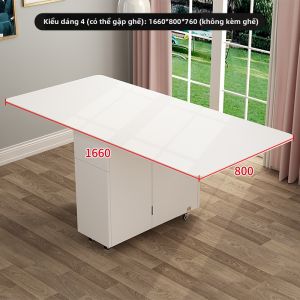XUANXIAOZHIHOU | Bàn Ăn Đa Năng Gấp Rút Với Ghế Gấp