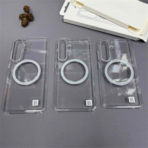 Samsung | Samsung Galaxy S26 S25 Ultra Clear For Magsafe Case S25+ S 25 Plus Hard PC Shockproof Wireless Charge Transparent Back Cover